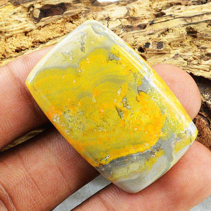 gemsmore:Amazing Natural Bumble Bee Jasper Untreated Loose Gemstone