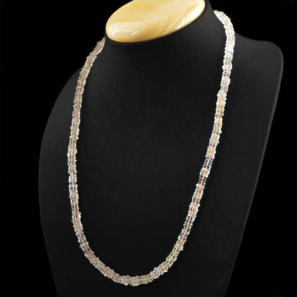 gemsmore:Amazing Natural Citrine Necklace Untreated Beads