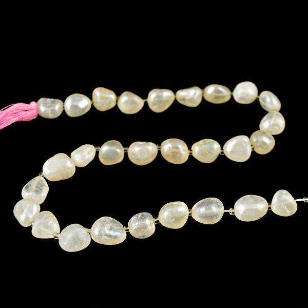 gemsmore:Amazing Natural Coated Onyx Drilled Beads Strand