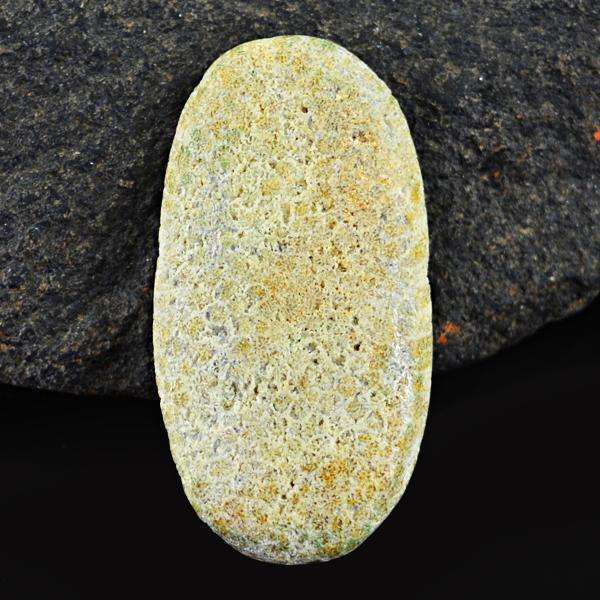 gemsmore:Amazing Natural Coral Fossil Oval Shape Untreated Loose Gemstone