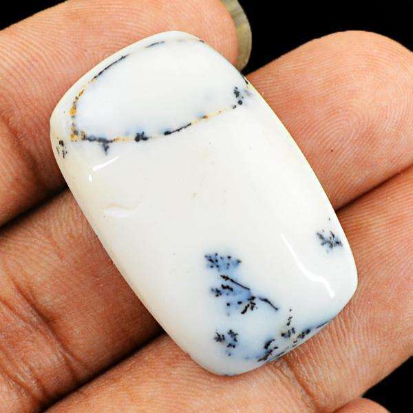 gemsmore:Amazing Natural Dendrite Opal Untreated Loose Gemstone