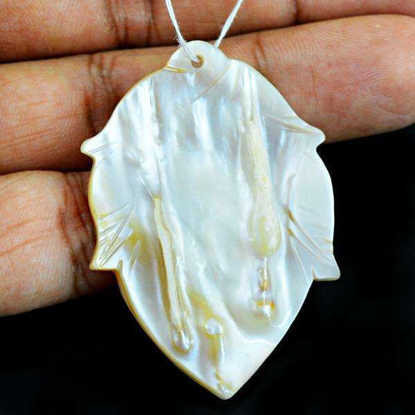 gemsmore:Amazing Natural Designer Mother Pearl Loose Drilled Gemstone