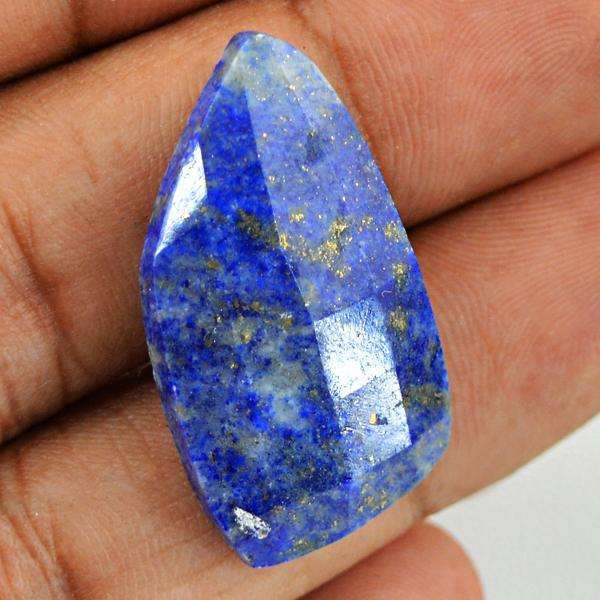 gemsmore:Amazing Natural Faceted Blue Lapis Lazuli Loose Gemstone