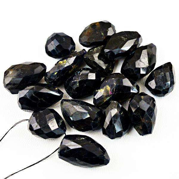 gemsmore:Amazing Natural Faceted Iolite Drilled Beads Lot