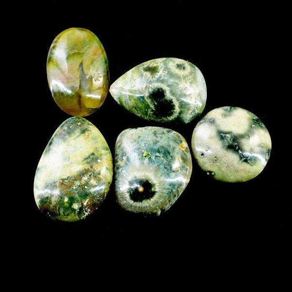 gemsmore:Amazing Natural Forest Green Jasper Loose Gemstone Lot