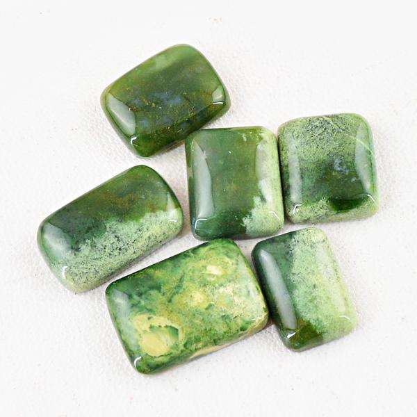 gemsmore:Amazing Natural Forest Green Jasper Untreated Loose Gemstone Lot