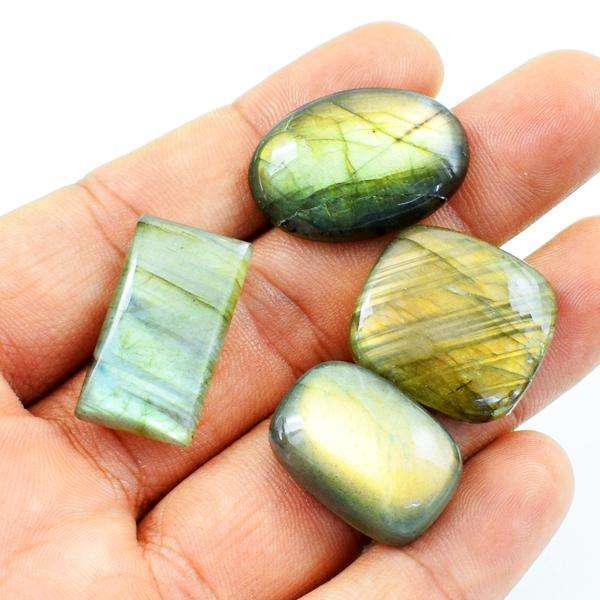 gemsmore:Amazing Natural Golden Flash Labradorite Loose Gemstone Lot