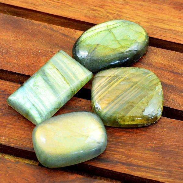 gemsmore:Amazing Natural Golden Flash Labradorite Loose Gemstone Lot