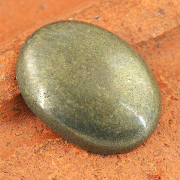 gemsmore:Amazing Natural Golden Hematite Oval Shape Untreated Loose Gemstone