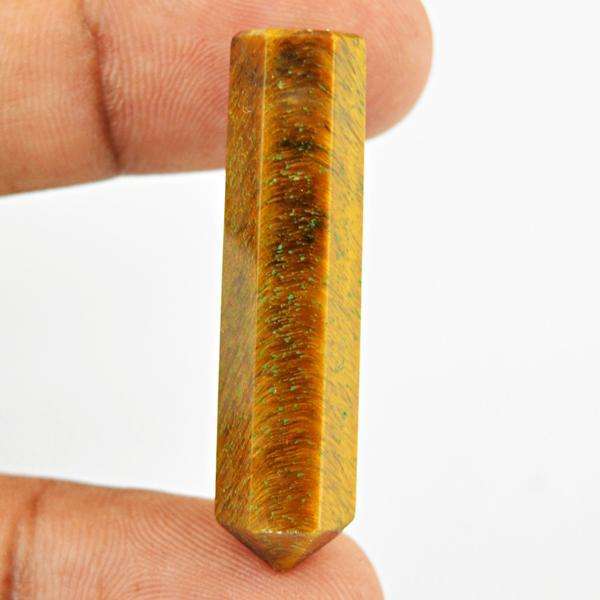 gemsmore:Amazing Natural Golden Tiger Eye Crystal Healing Point