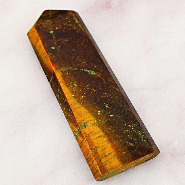 gemsmore:Amazing Natural Golden Tiger Eye Crystal Healing Wand