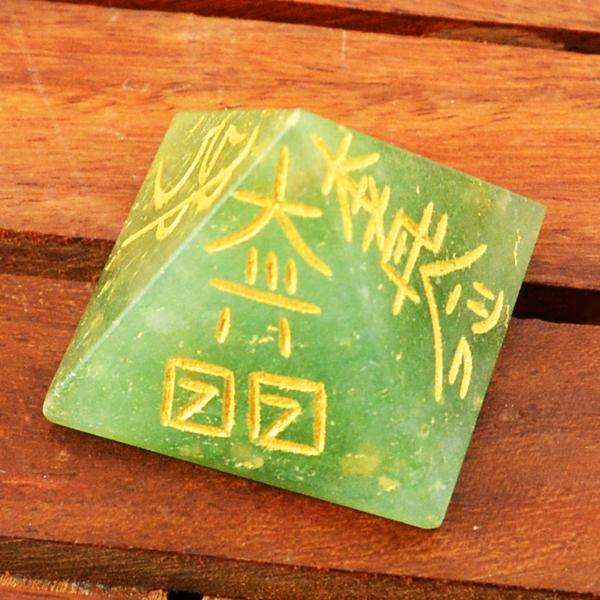 gemsmore:Amazing Natural Green Aventurine Healing Point Pyramid