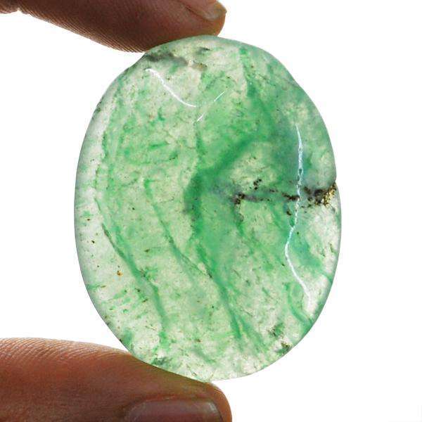 gemsmore:Amazing Natural Green Aventurine Oval Shape Loose Gemstone