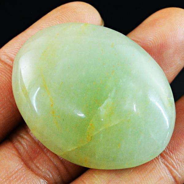 gemsmore:Amazing Natural Green Aventurine Oval Shape Loose Gemstone