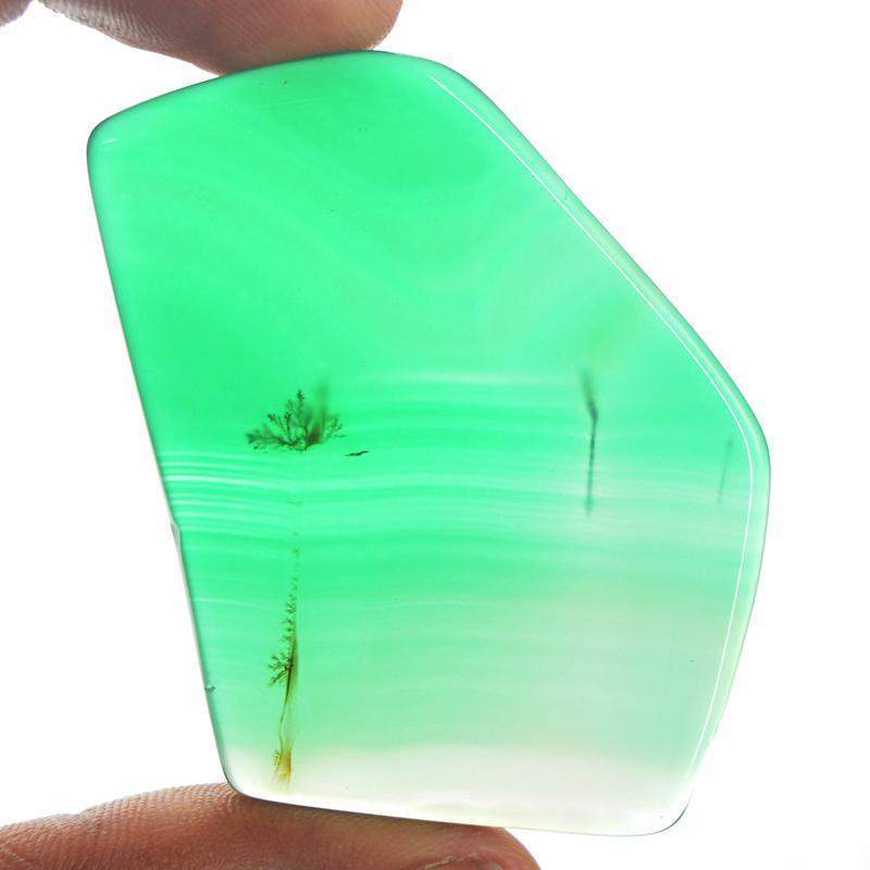 gemsmore:Amazing Natural Green Onyx Loose Gemstone