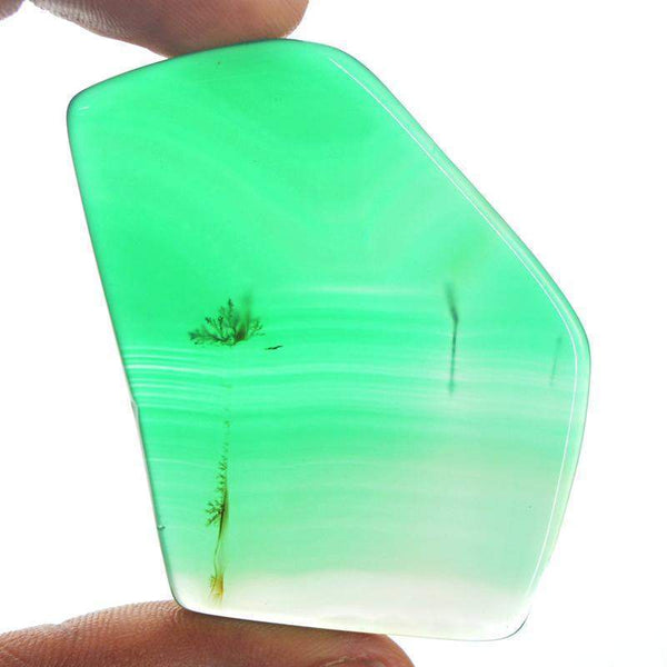 gemsmore:Amazing Natural Green Onyx Loose Gemstone