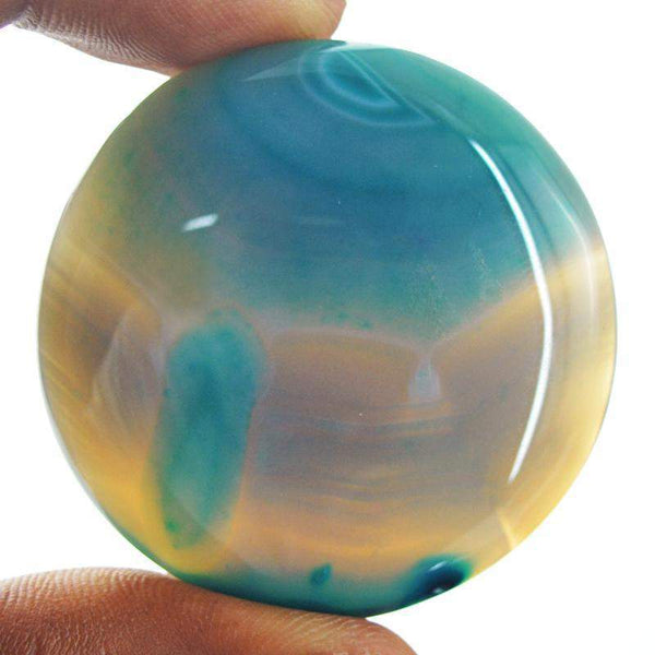 gemsmore:Amazing Natural Green Onyx Round Shape Gemstone