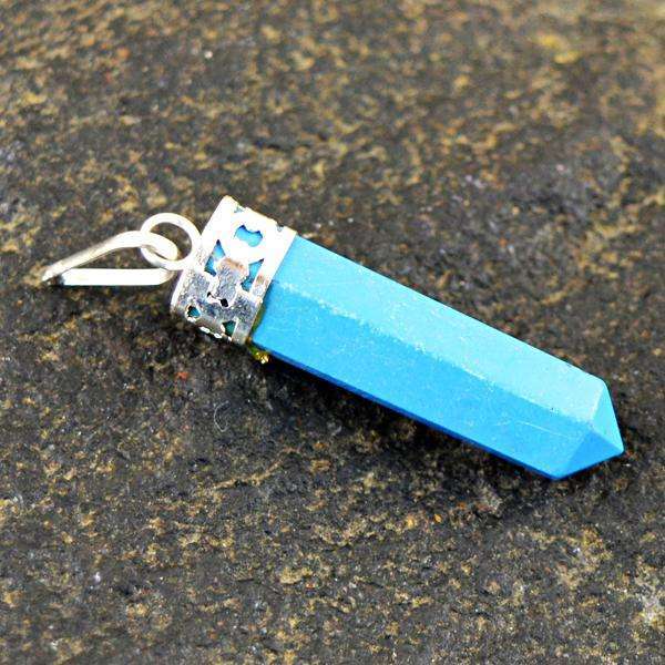 gemsmore:Amazing Natural Howlite Healing Point Pendant