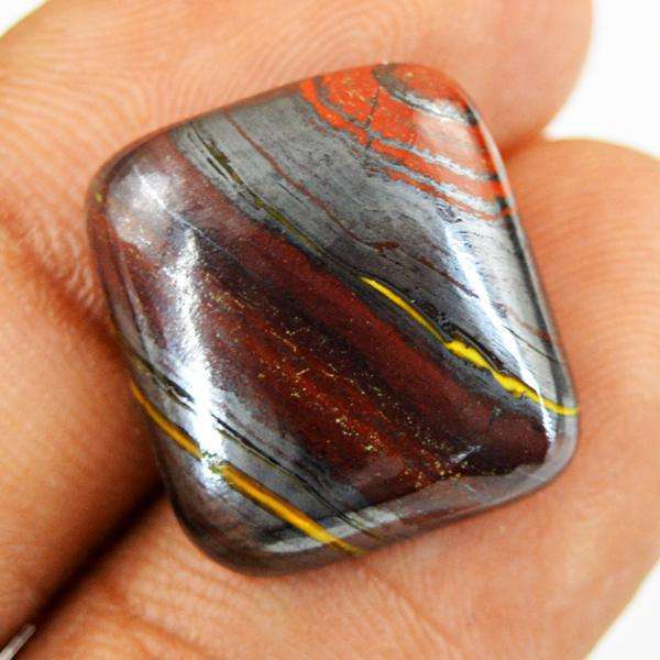 gemsmore:Amazing Natural Iron Tiger Eye Untreated Loose Gemstone