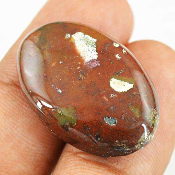 gemsmore:Amazing Natural Jasper Oval Shape Untreated Loose Gemstone
