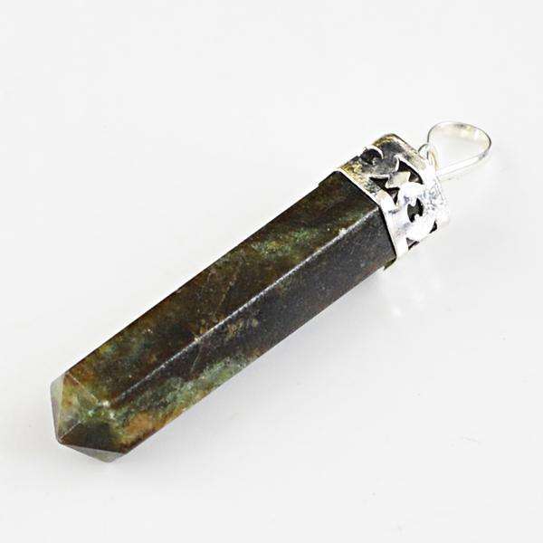 gemsmore:Amazing Natural Labradorite Healing Point Pendant