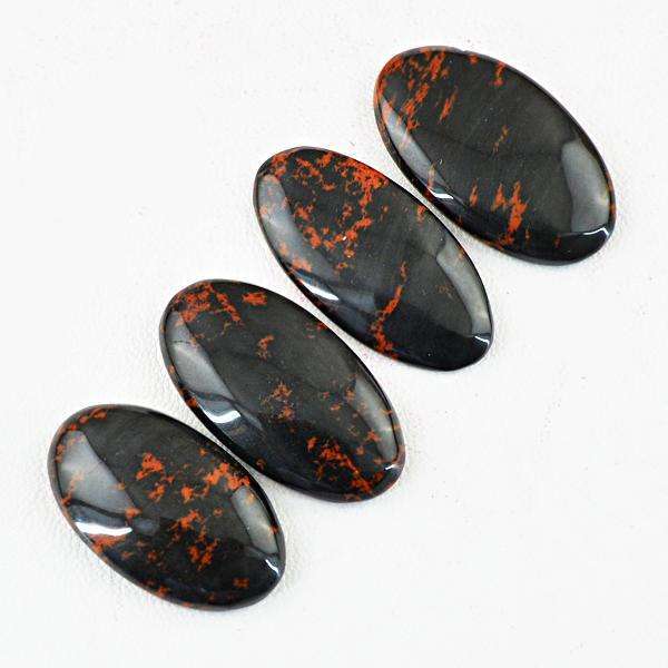 gemsmore:Amazing Natural Mahogany Jasper Oval Shape Gemstone Lot