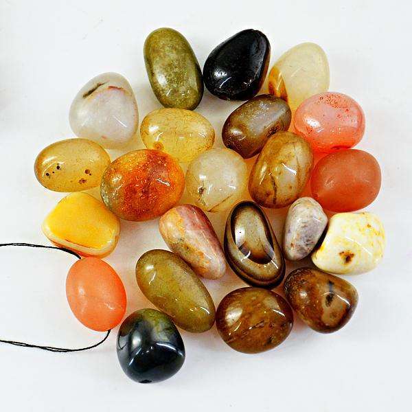gemsmore:Amazing Natural Mix Gem Drilled Beads Lot