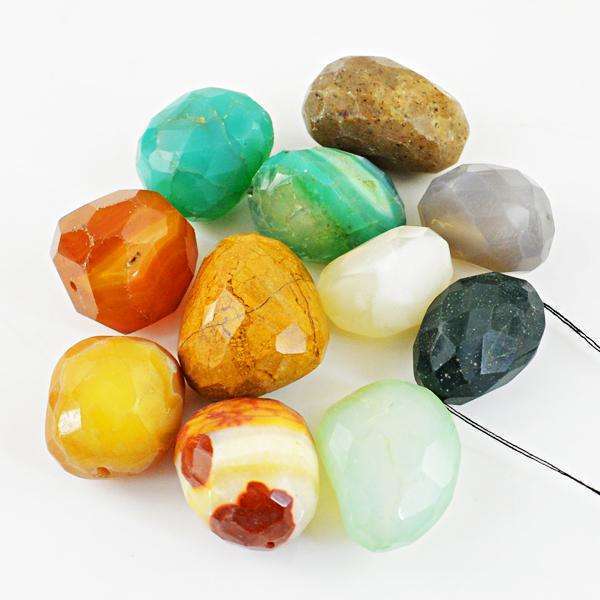 gemsmore:Amazing Natural Mix Gem Faceted Drilled Beads Lot