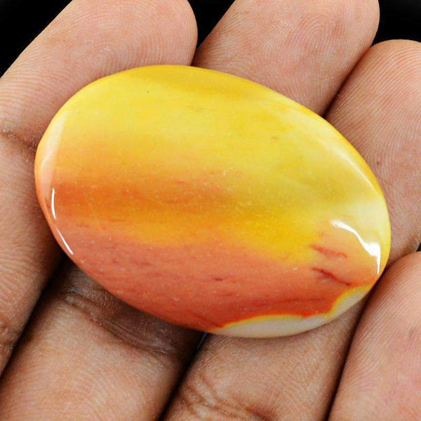 gemsmore:Amazing Natural Mookaite Gemstone - Oval Shape