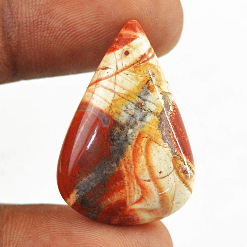 gemsmore:Amazing Natural Mookaite Pear Shape Loose Gemstone