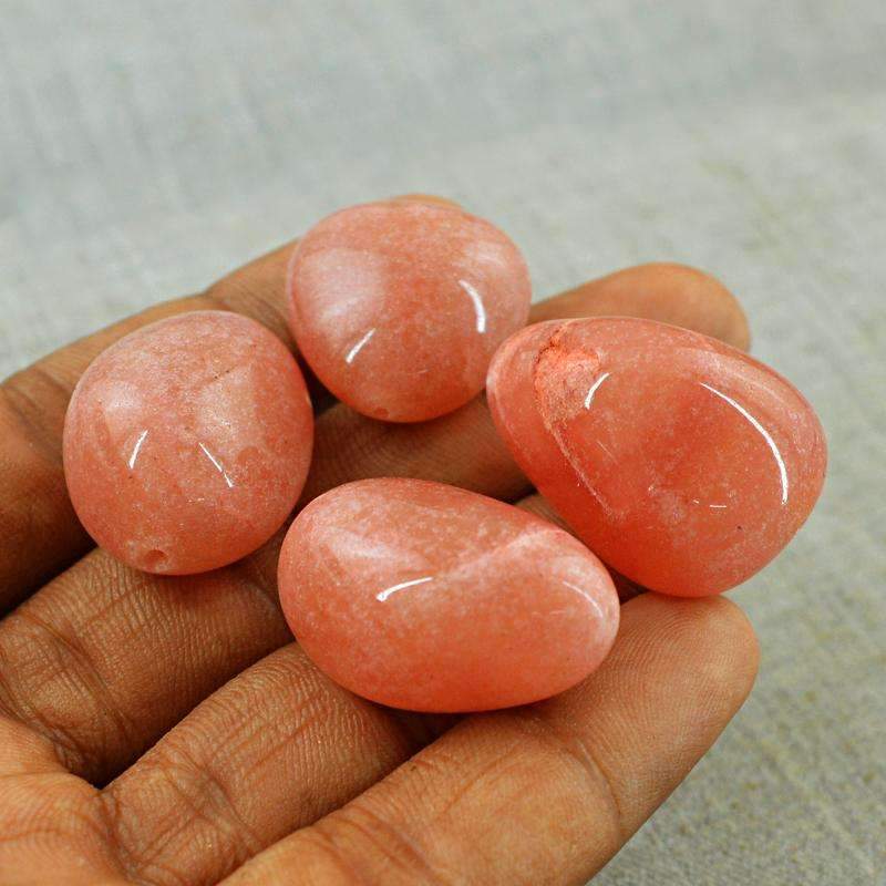 gemsmore:Amazing Natural Moonstone Drilled Beads Lot
