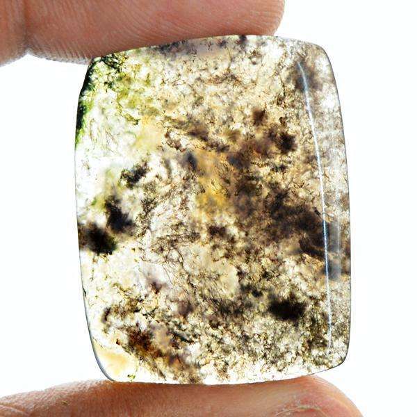 gemsmore:Amazing Natural Moss Agate Untreated Loose Gemstone