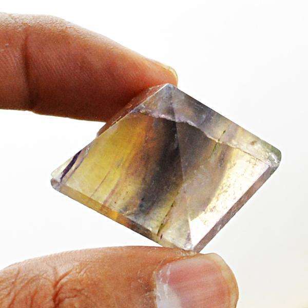 gemsmore:Amazing Natural Multicolor Fluorite Healing Pyramid