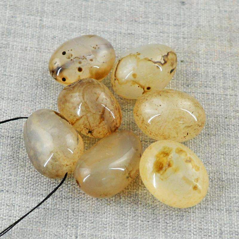 gemsmore:Amazing Natural Onyx Drilled Beads Lot