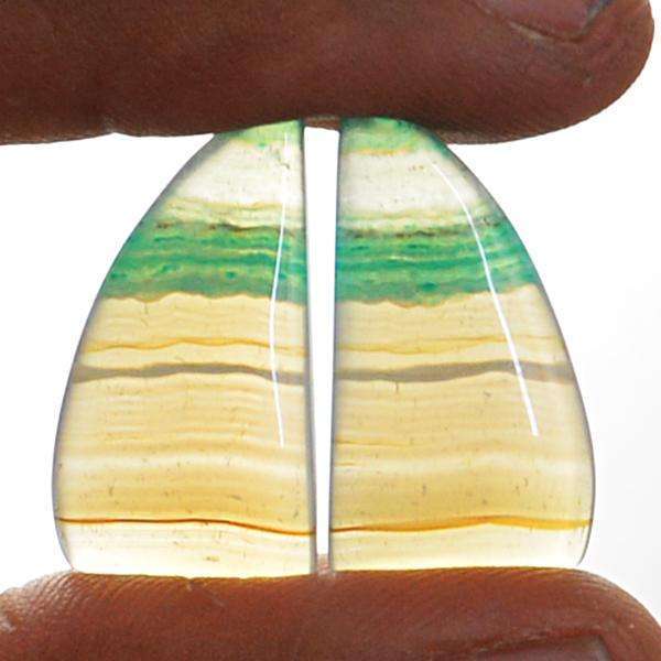 gemsmore:Amazing Natural Onyx Loose Gemstones Pair
