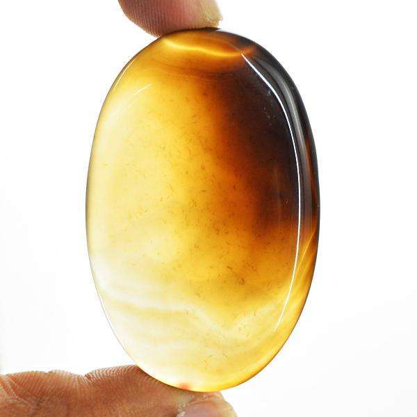 gemsmore:Amazing Natural Onyx Oval Shape Untreated Loose Gemstone