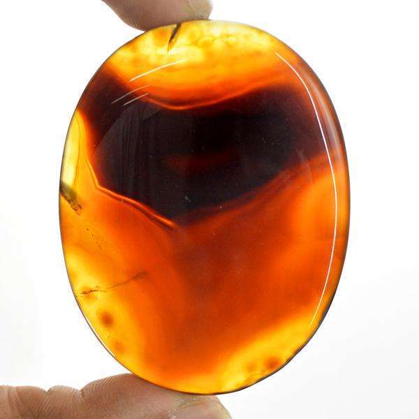 gemsmore:Amazing Natural Onyx Oval Shape Untreated Loose Gemstone.