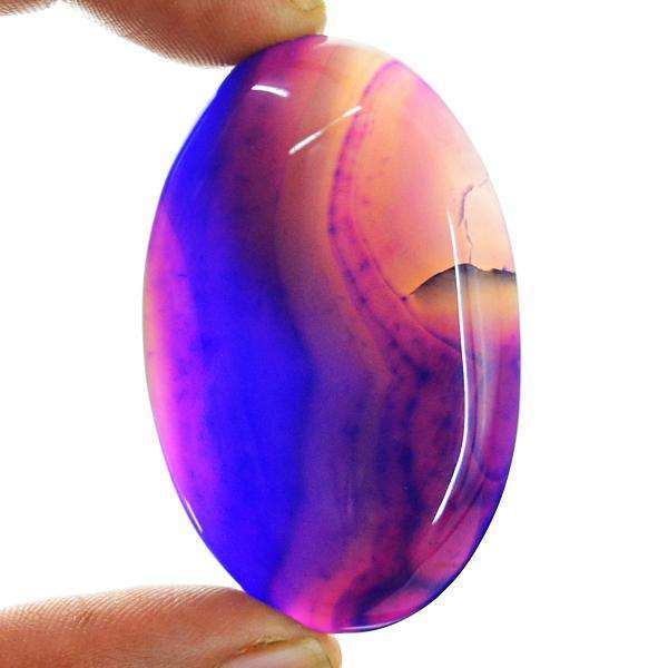 gemsmore:Amazing Natural Onyx Oval Shape Untreated Loose Gemstone