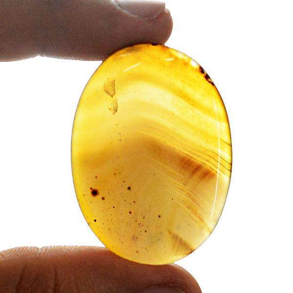 gemsmore:Amazing Natural Onyx Oval Shape Untreated Loose Gemstone