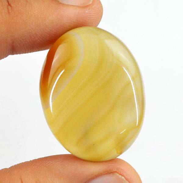 gemsmore:Amazing Natural Onyx Oval Shape Untreated Loose Gemstone