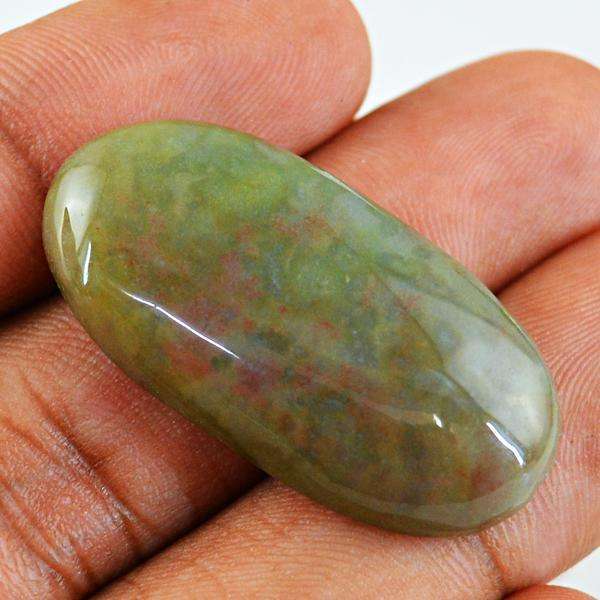 gemsmore:Amazing Natural Oval Shape Bloodstone Untreated Loose Gemstone