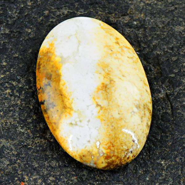 gemsmore:Amazing Natural Oval Shape Ocean Jasper Untreated Loose Gemstone