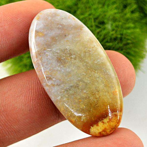 gemsmore:Amazing Natural Oval Shape Ocean Jasper Untreated Loose Gemstone