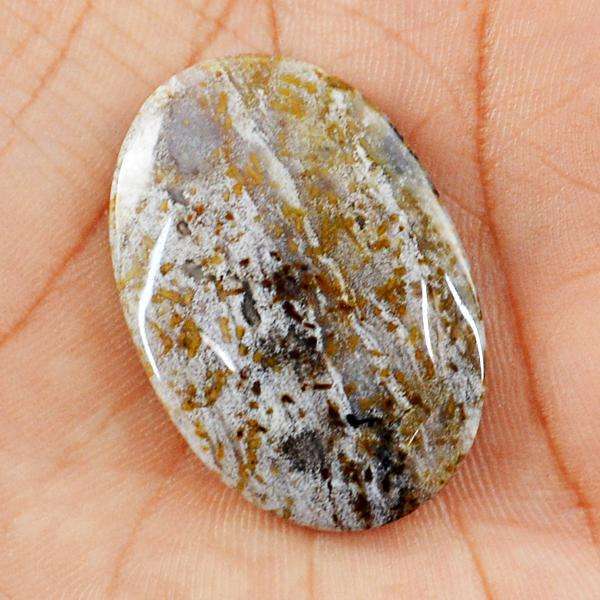 gemsmore:Amazing Natural Oval Shape Ocean Jasper Untreated Loose Gemstone