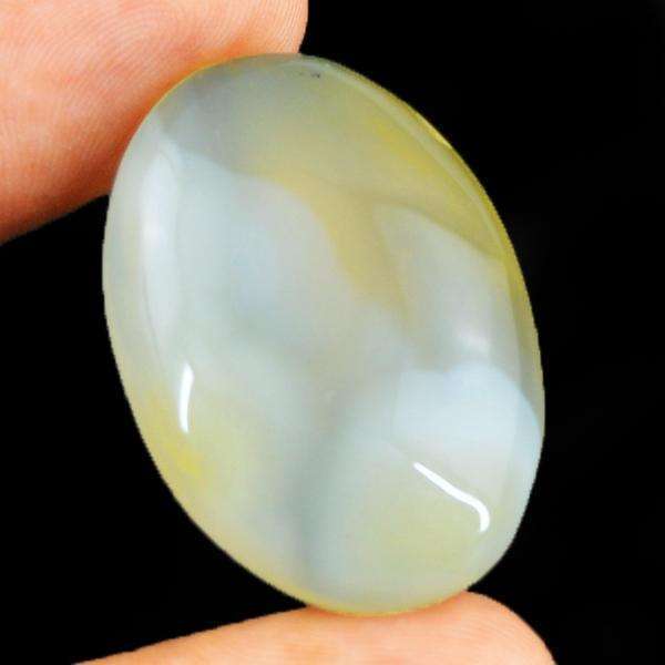 gemsmore:Amazing Natural Oval Shape Onyx Untreated Loose Gemstone