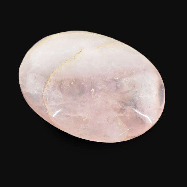 gemsmore:Amazing Natural Oval Shape Pink Rose Quartz Untreated Loose Gemstone