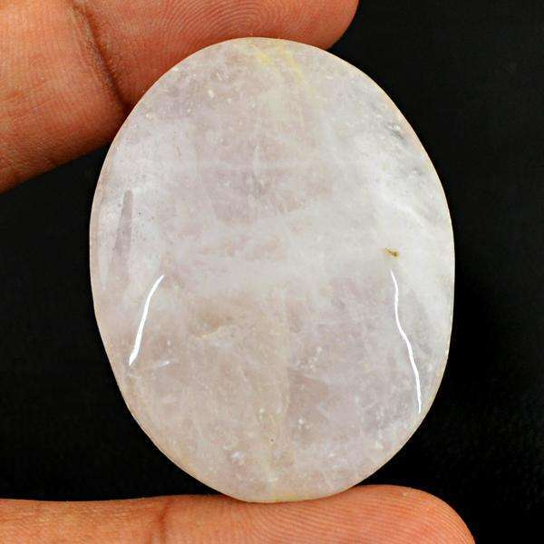 gemsmore:Amazing Natural Oval Shape Pink Rose Quartz Untreated Loose Gemstone