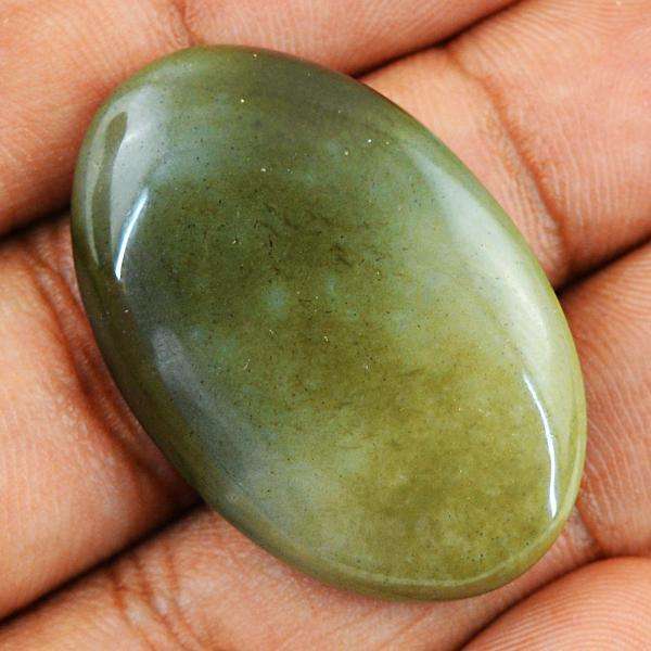 gemsmore:Amazing Natural Oval Shape Polygram Jasper Untreated Loose Gemstone