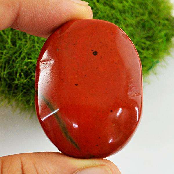 gemsmore:Amazing Natural Oval Shape Red Jasper Untreated Loose Gemstone