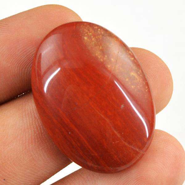 gemsmore:Amazing Natural Oval Shape Red Jasper Untreated Loose Gemstone